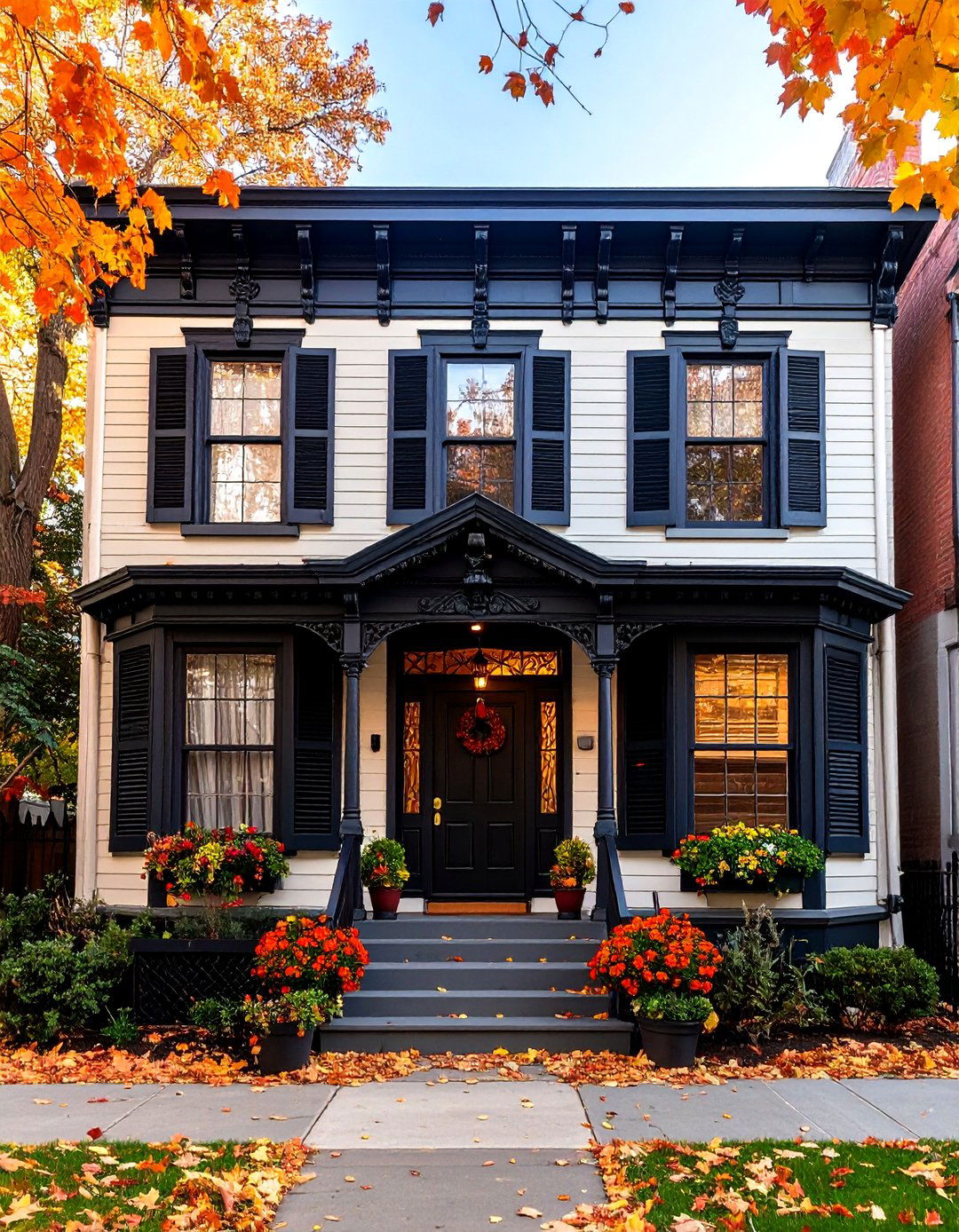 Victorian House with Black Window Contrasts - 20 Houses With Black Windows