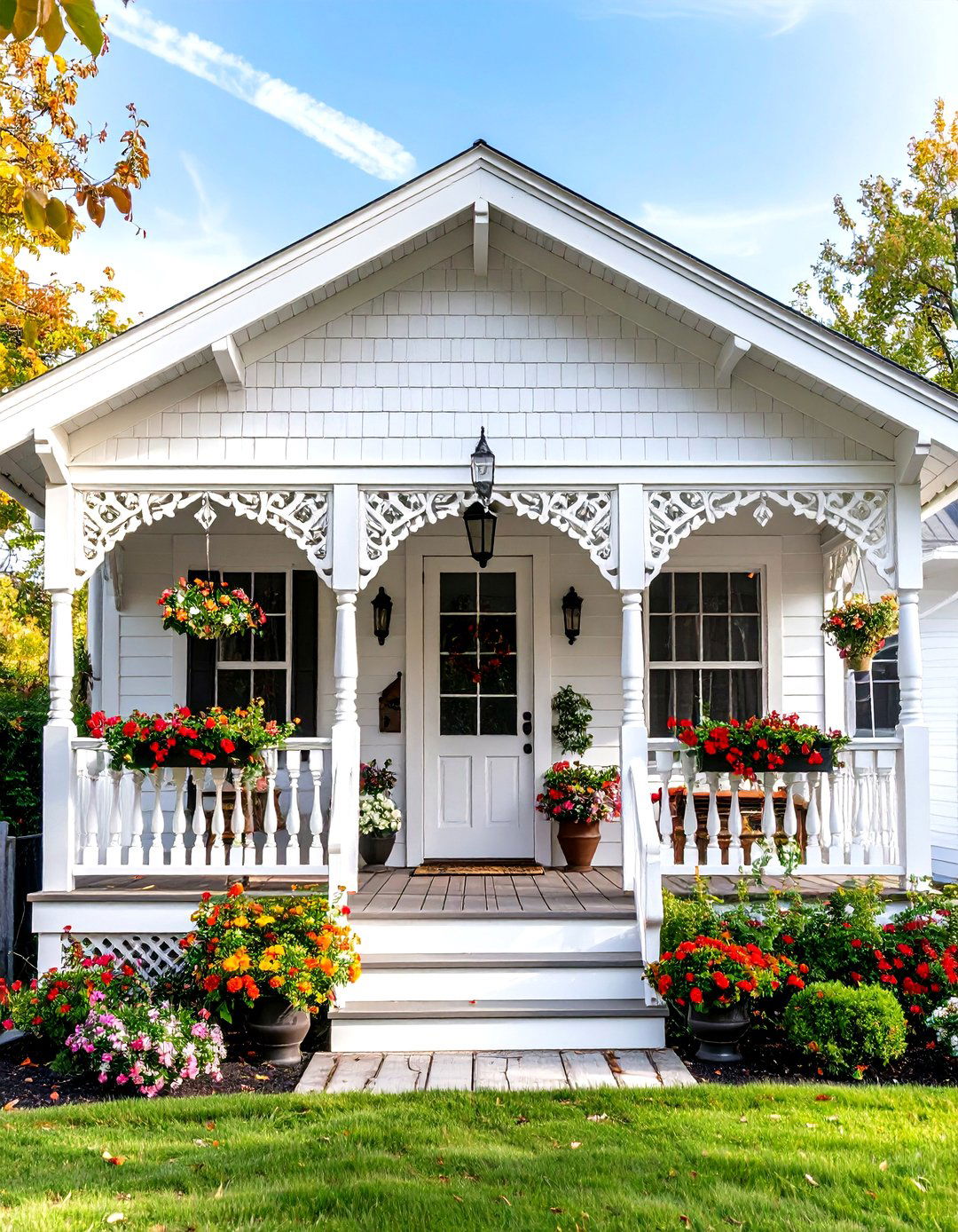 Victorian Inspired Mobile Home Porch - 20 Mobile Home Porch Ideas