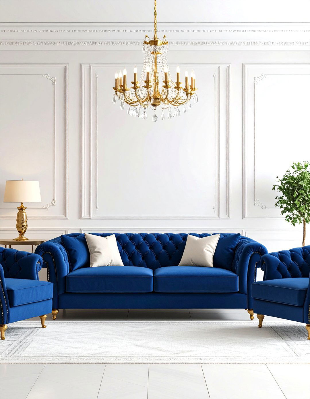 Victorian Living Room with Tufted Furniture Excellence - 20 Victorian Living Room Ideas