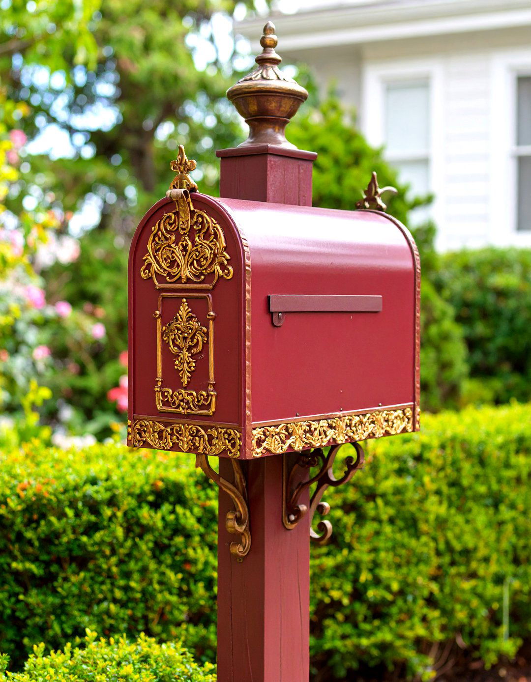 Victorian Ornate Mailbox Decor - 20 Mailbox Decor Ideas