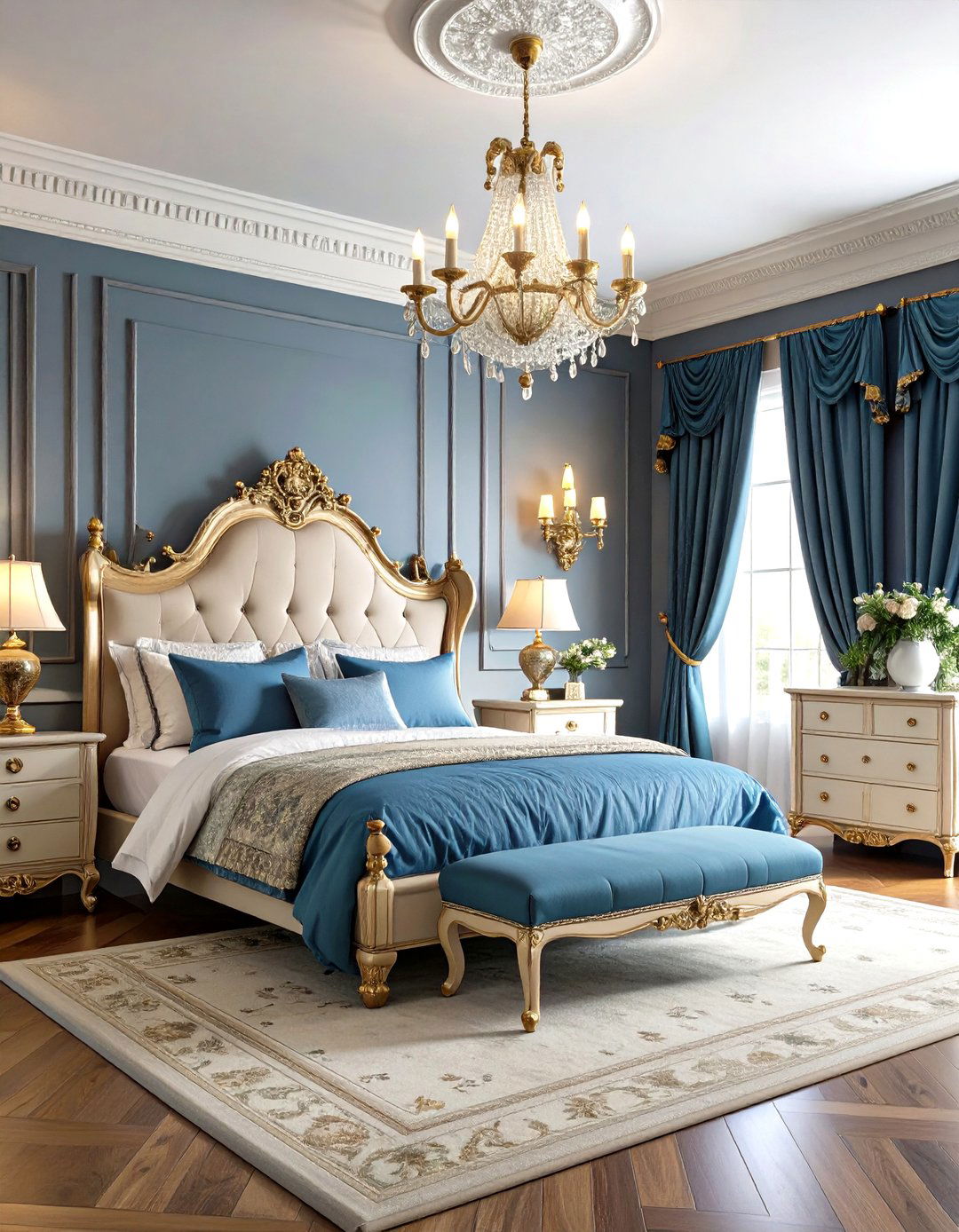 Victorian Pink and Grey Bedroom - 20 Pink and Grey Bedroom Ideas