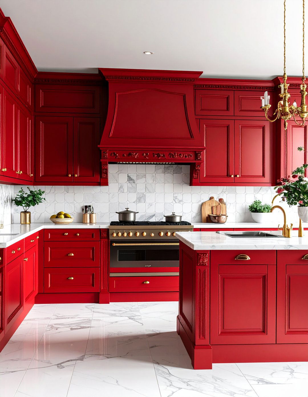 Victorian Red Kitchen Historic Design - 20 Red Kitchens