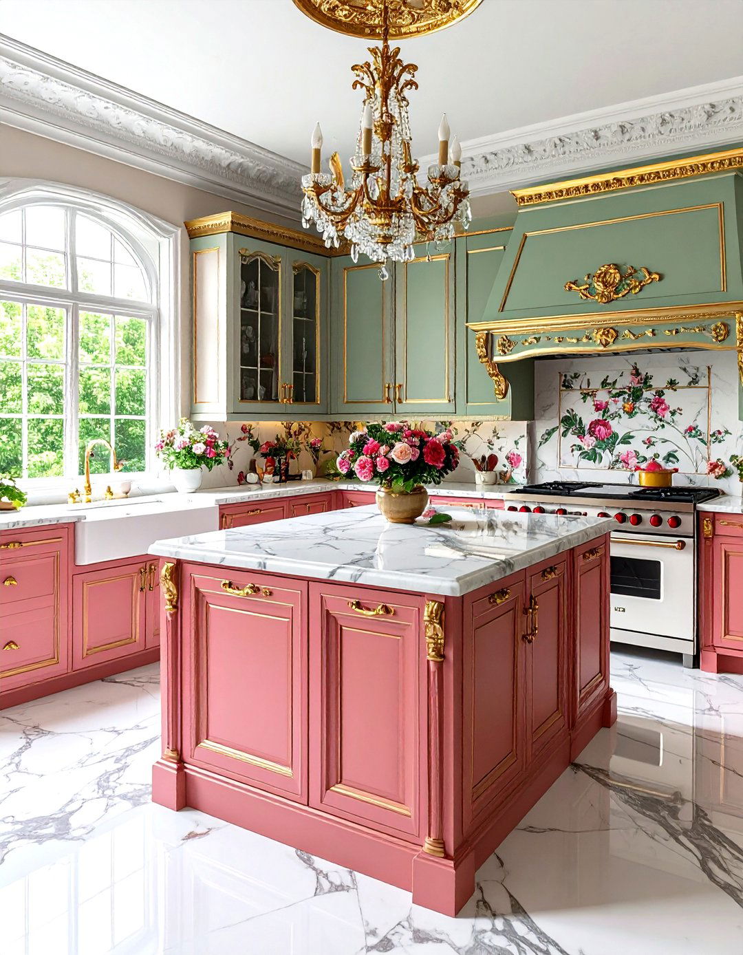 Victorian Romantic Kitchen With White Appliances - 20 Kitchen With White Appliances Ideas