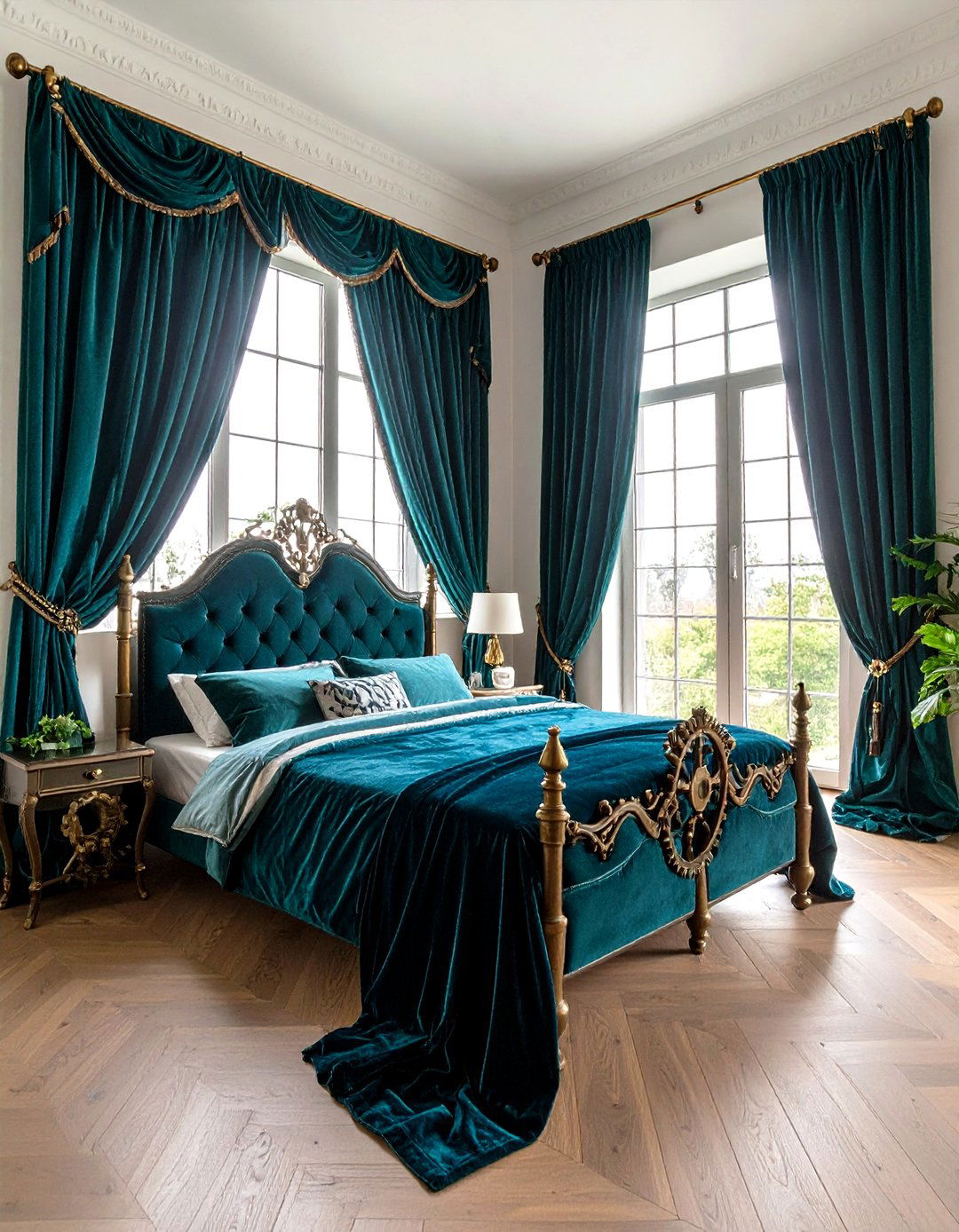 Victorian Style Drapery - 20 Steampunk Bedroom Ideas