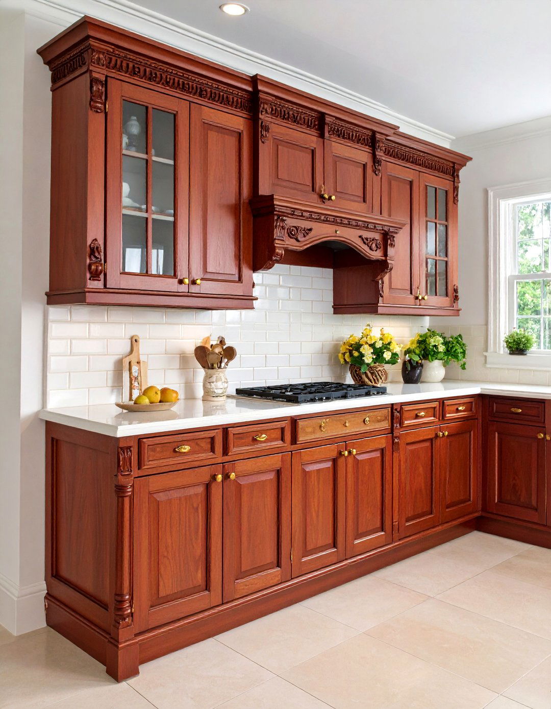 Victorian Style Larder Cupboard with Ornate Details - 20 Larder Cupboard and Pantry Ideas for Your Kitchen