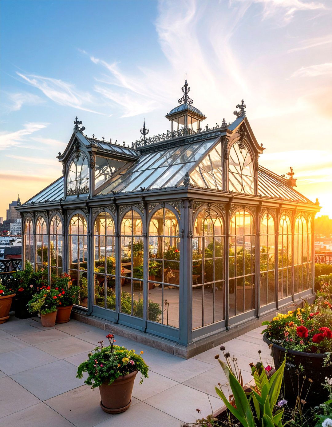 Victorian Style Rooftop Greenhouse - 20 Rooftop Greenhouse Ideas