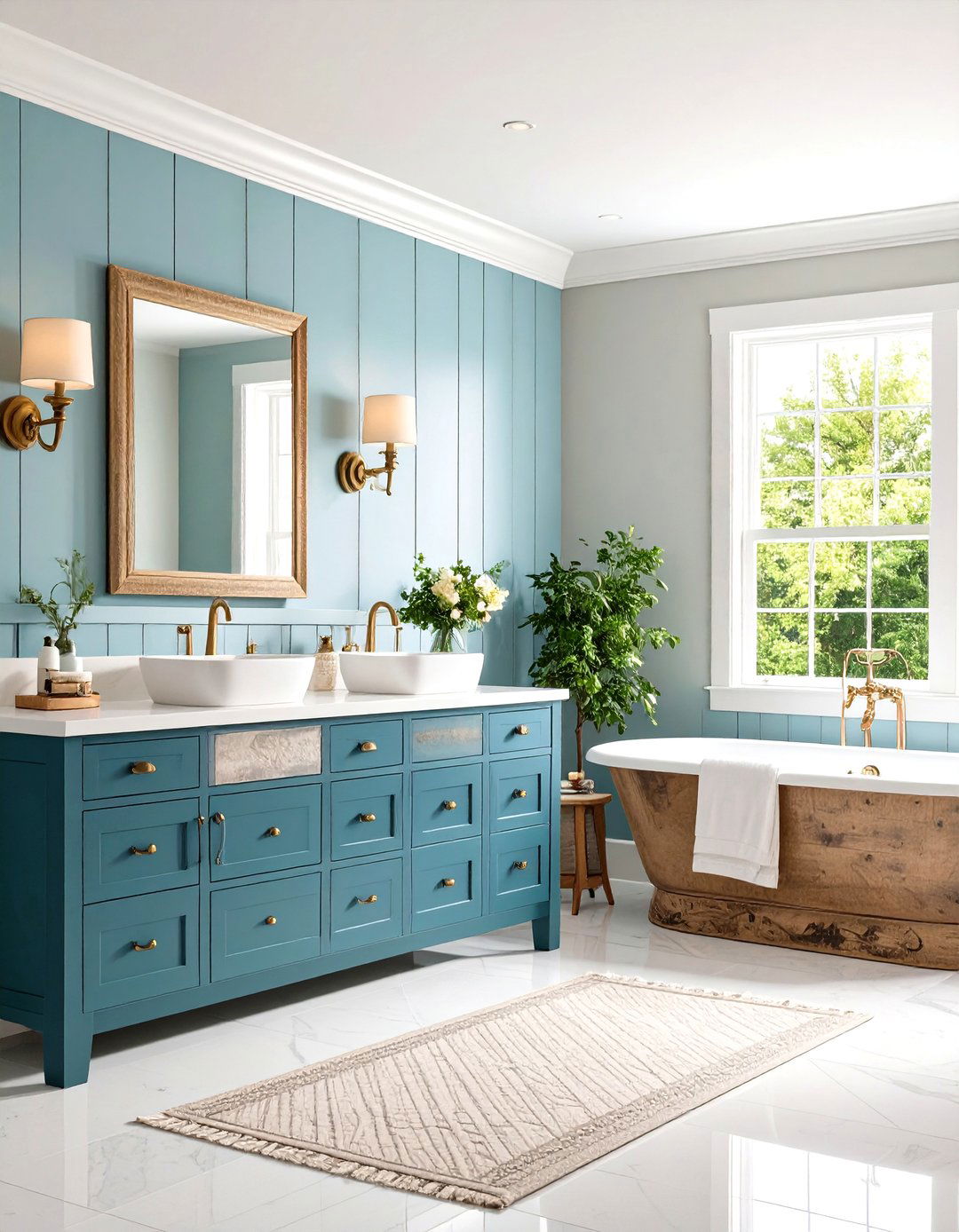Vintage Accents Add Character to an Ensuite Bathroom - 20 Ensuite Bathroom Ideas