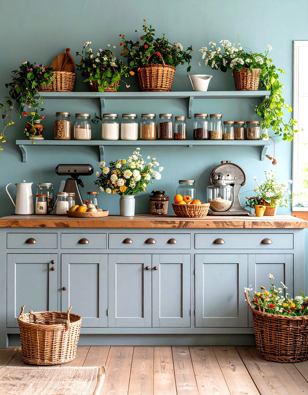 Vintage Accessories for Gray Farmhouse Cabinets - 20 Farmhouse Kitchen With Gray Cabinets Ideas