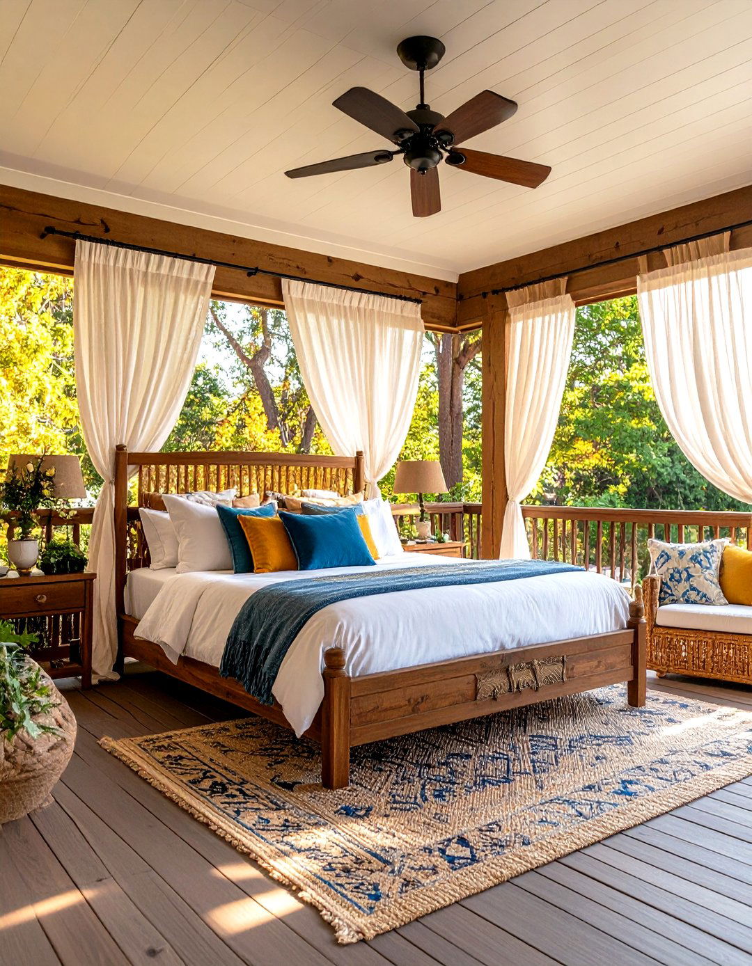 Vintage Americana Outdoor Bedroom Ideas with Nostalgic Charm - 20 Outdoor Bedroom Ideas
