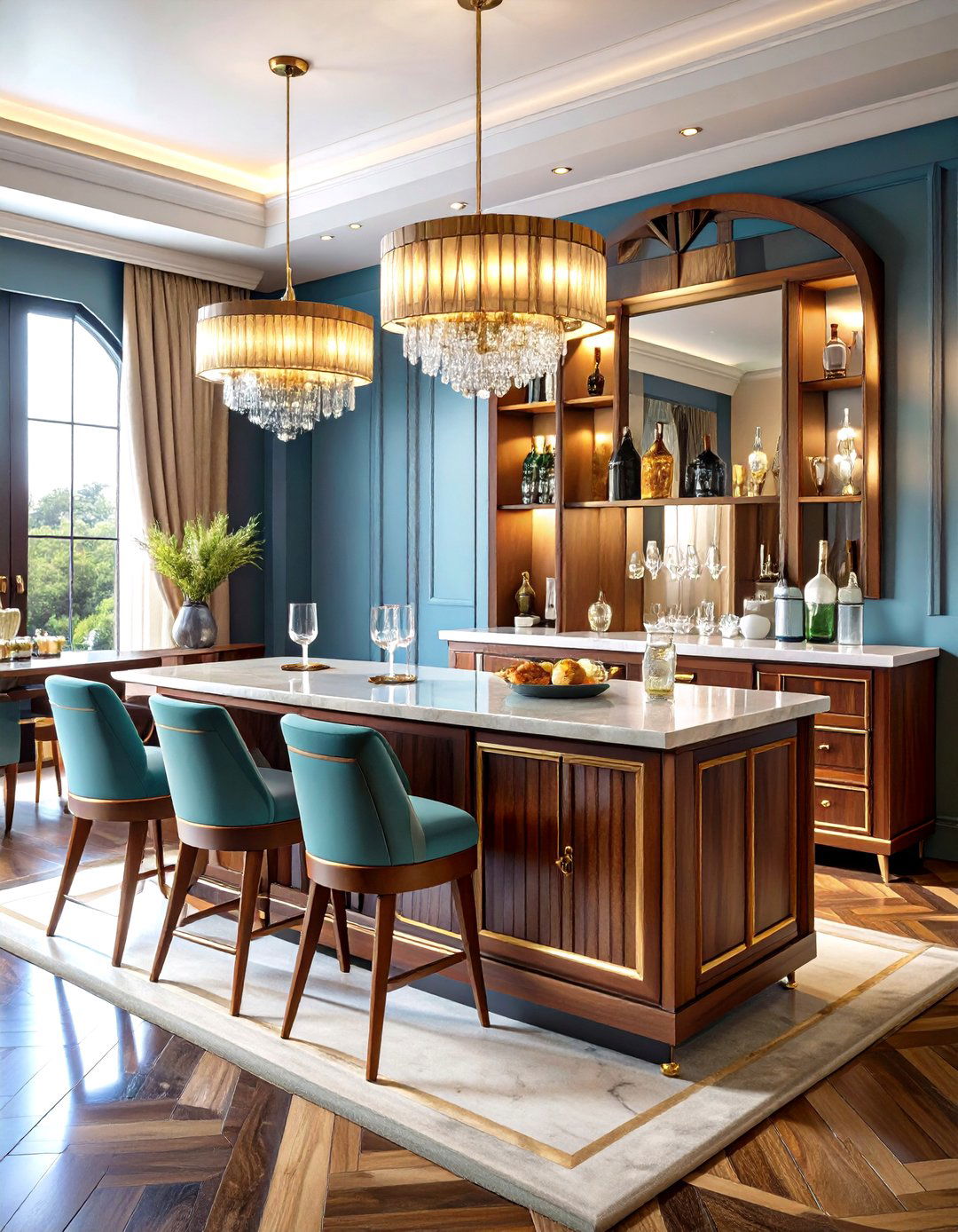 Vintage Art Deco Mini Bar Display - 20 Mini Bar Ideas