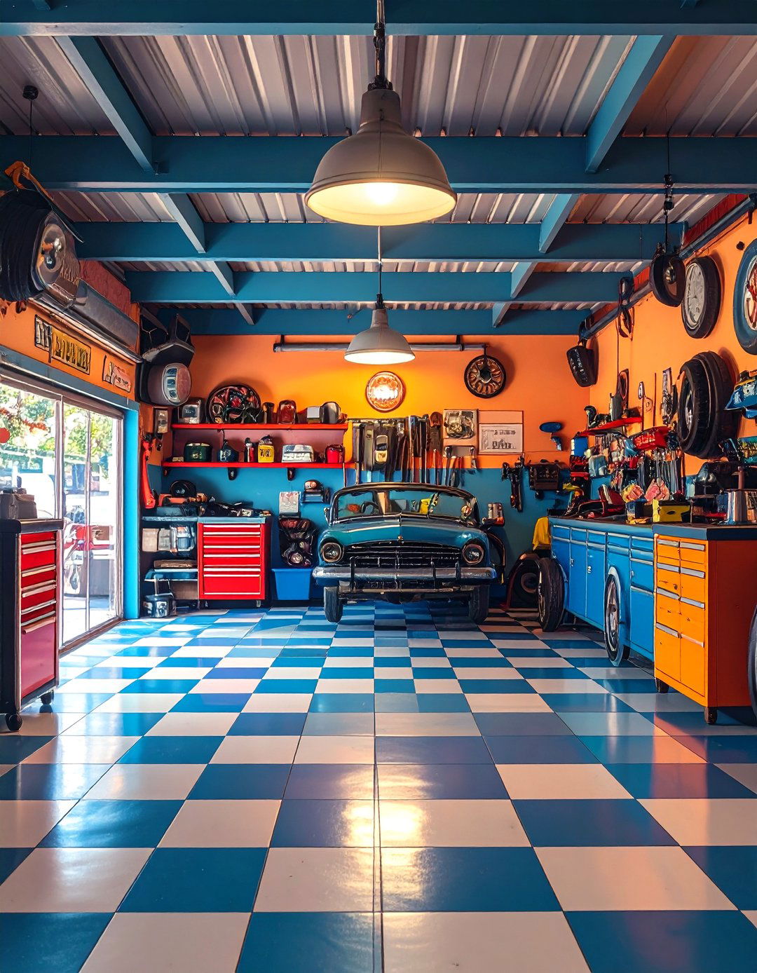 Vintage Automotive Man Cave Garage - 20 Man Cave Design Ideas