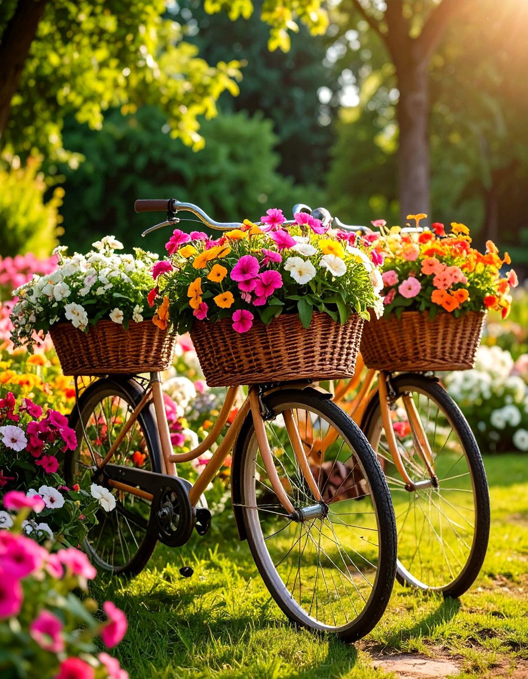 Vintage Bike Basket - 20 Vintage Garden Ideas
