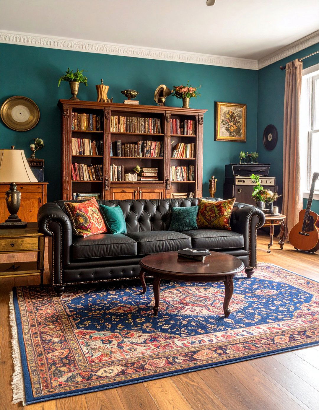 Vintage Black Couch Living Room - 20 Living Room Ideas With Black Couches