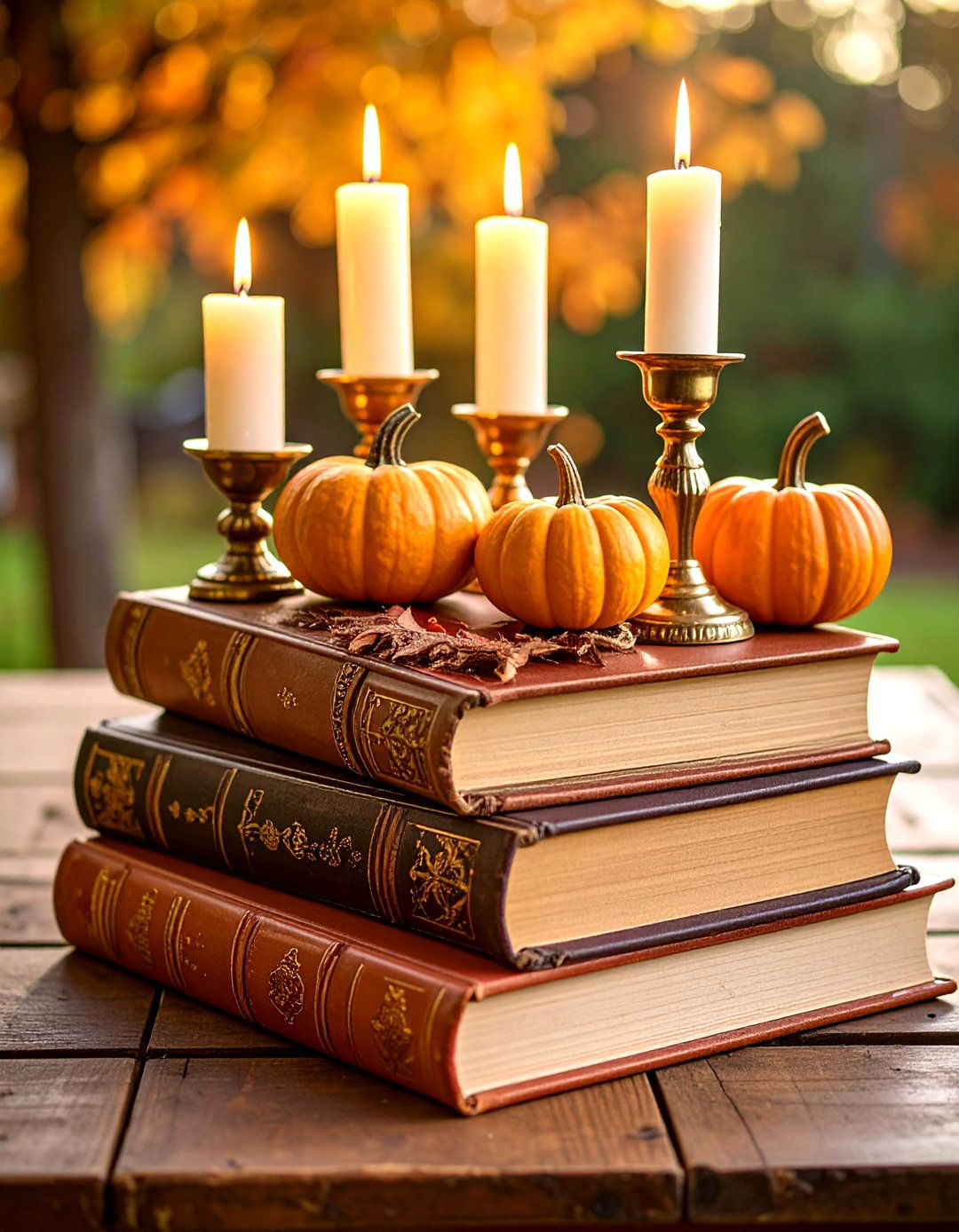 Vintage Book Fall Wedding Decor - 20 Fall Wedding Décor Ideas