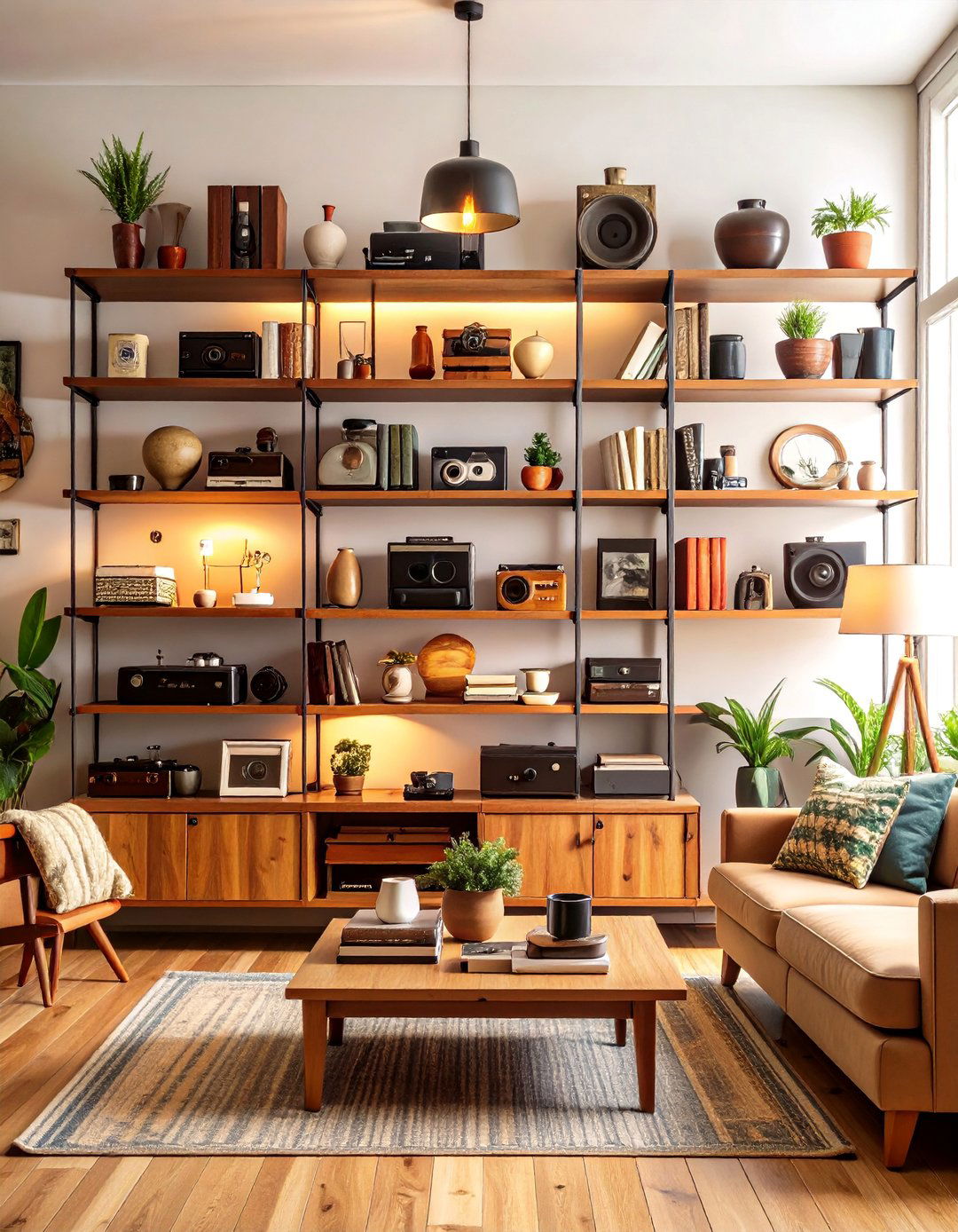 Vintage Collection Living Room Shelf Showcase - 20 Living Room Shelf Ideas