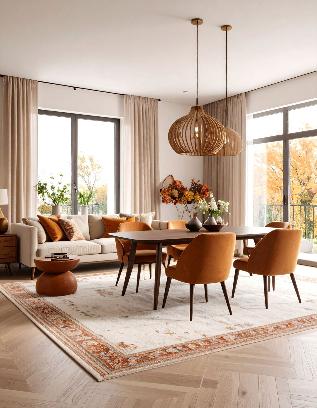 Vintage Eclectic Living Room Dining Room Combo - 20 Living Room Dining Room Combos