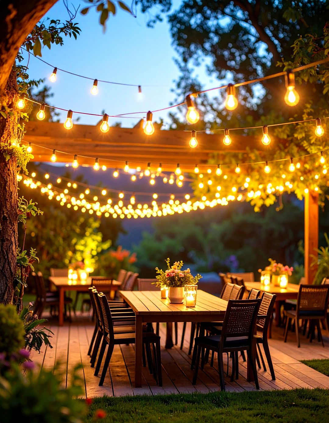 Vintage Edison Outdoor Lighting String Cafe Style - 20 Outdoor Lighting Ideas