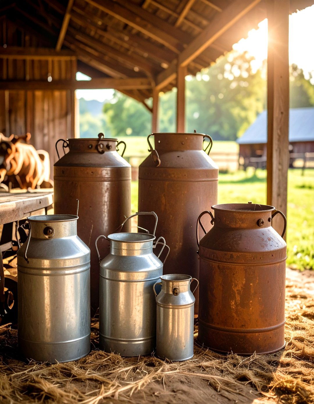 Vintage Farm Equipment Decor in Barndominiums - 20 Rustic Barndominium Interior Design Ideas