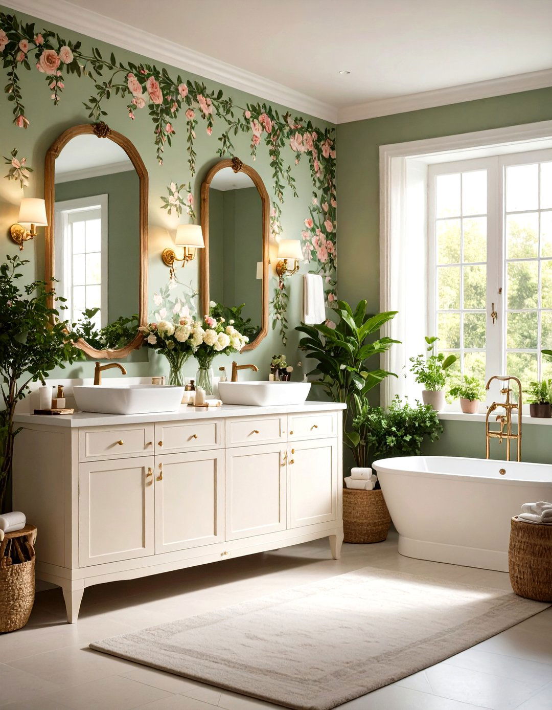 Vintage Floral Powder Room Wallpaper - 20 Powder Room Wallpaper Ideas