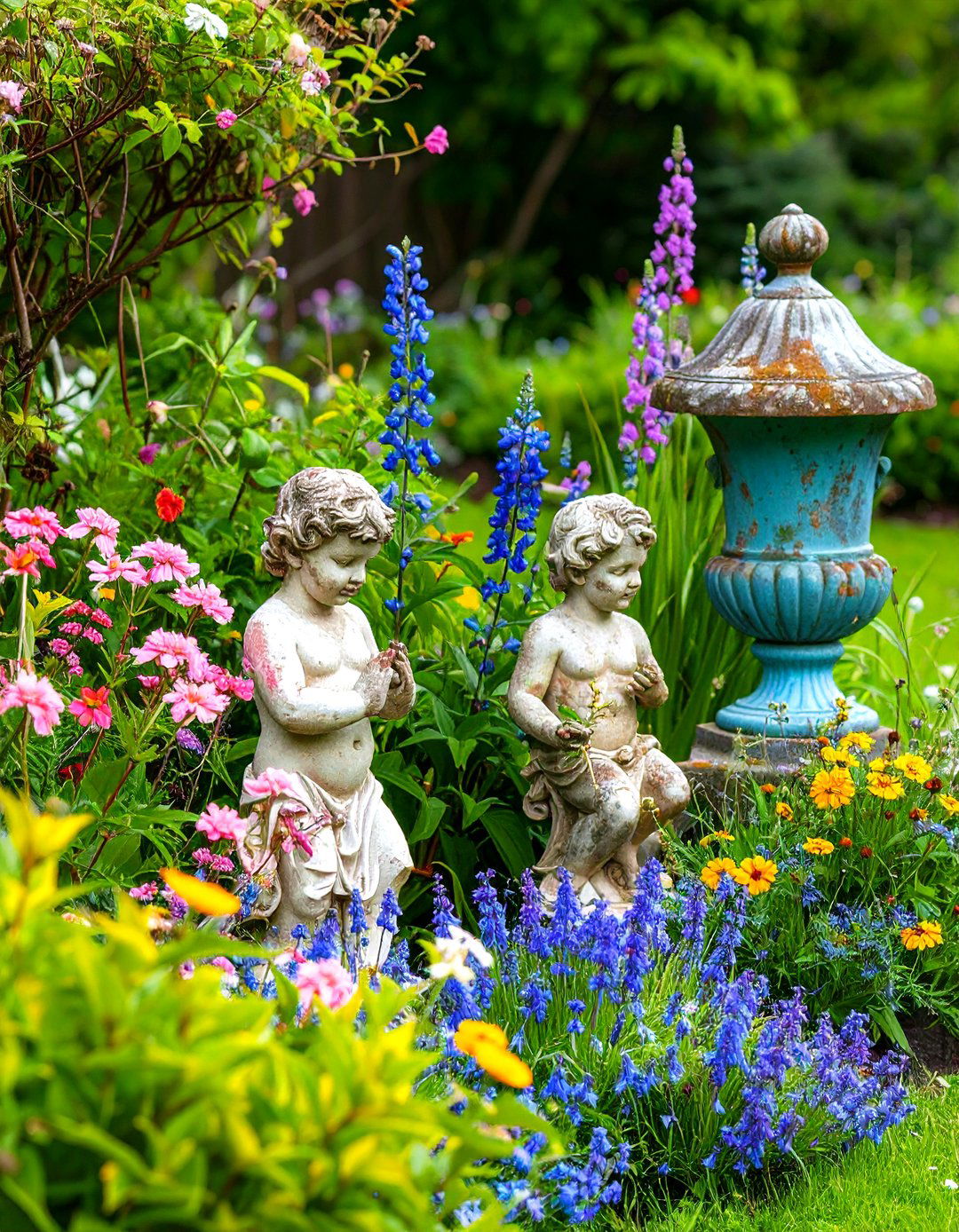 Vintage Garden Statues - 20 Vintage Garden Ideas