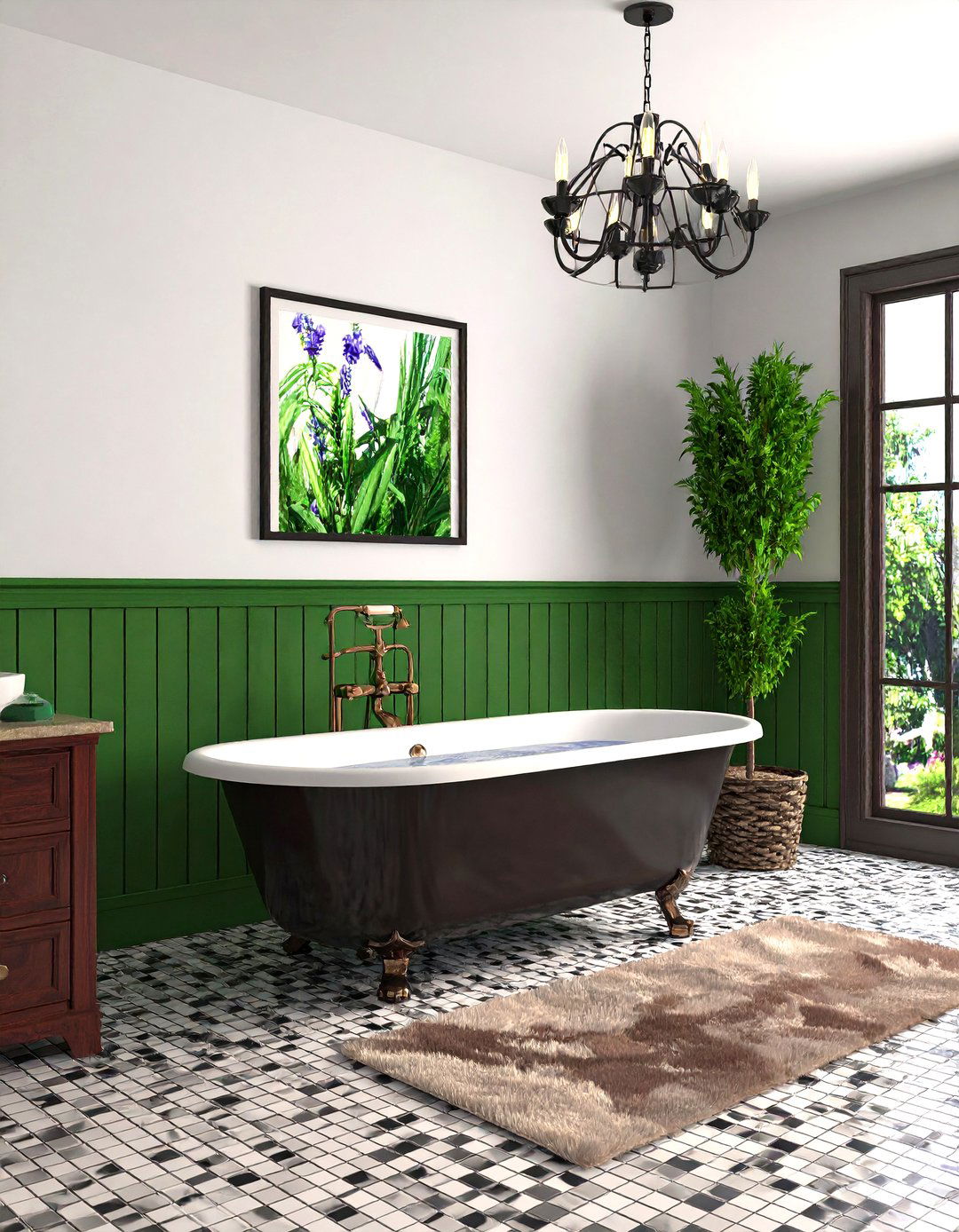 Vintage Gentlemans Clawfoot Masculine Bathroom - 20 Masculine Bathroom Ideas