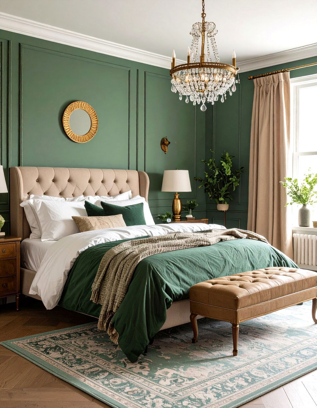 Vintage Green Light Green Bedroom Charm - 20 Light Green Bedroom Ideas