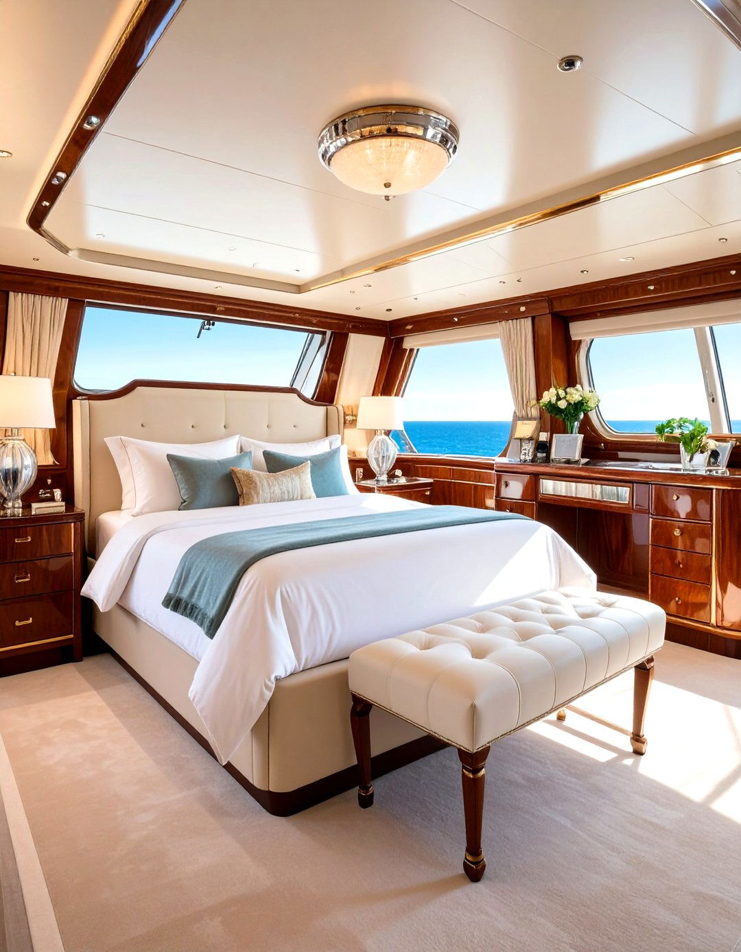 Vintage Hollywood Yacht Bedroom - 20 yacht bedroom ideas