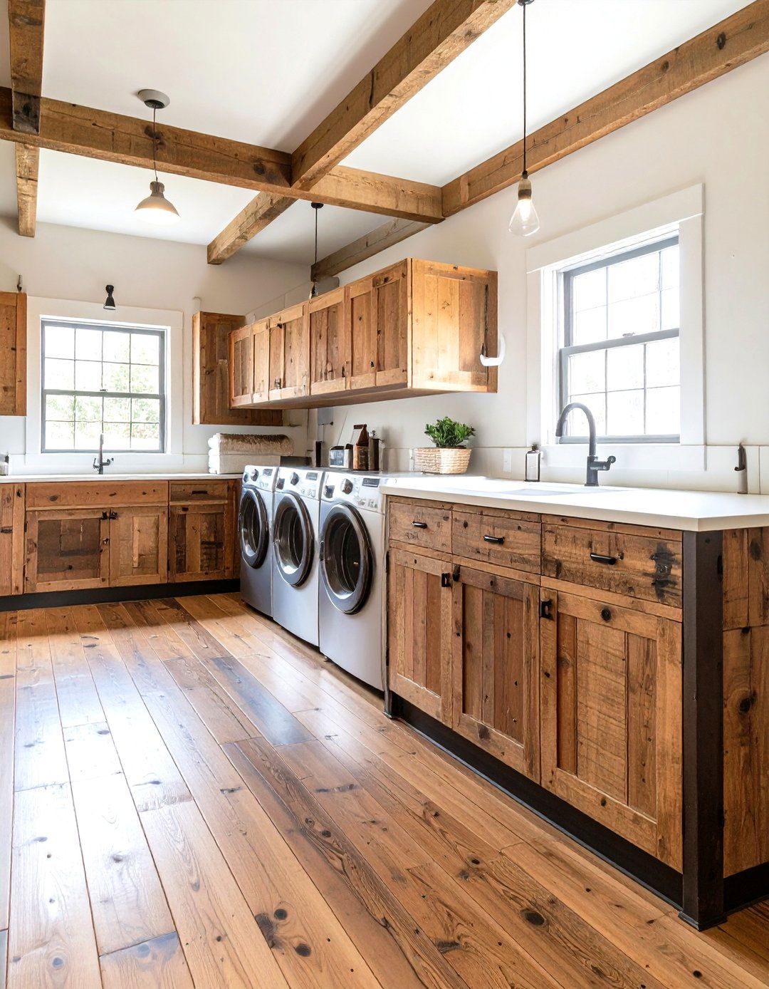 Vintage Industrial Laundry Room Cabinet Styles - 20 Laundry Room Cabinet Ideas