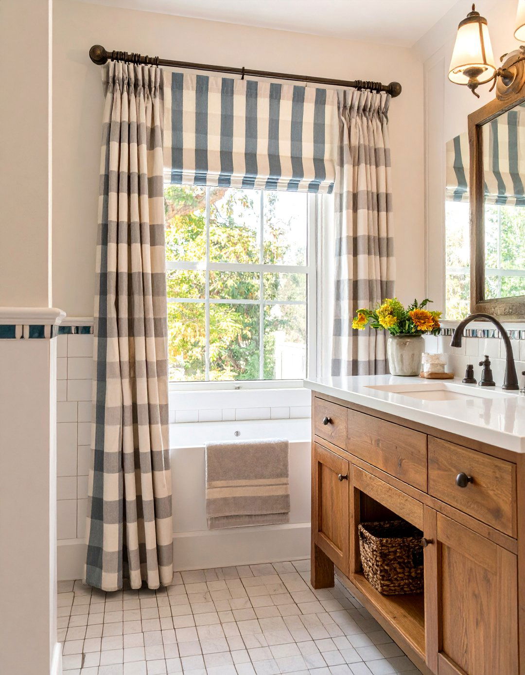 Vintage Inspired Cafe Bathroom Curtain Styles - 20 bathroom curtain ideas
