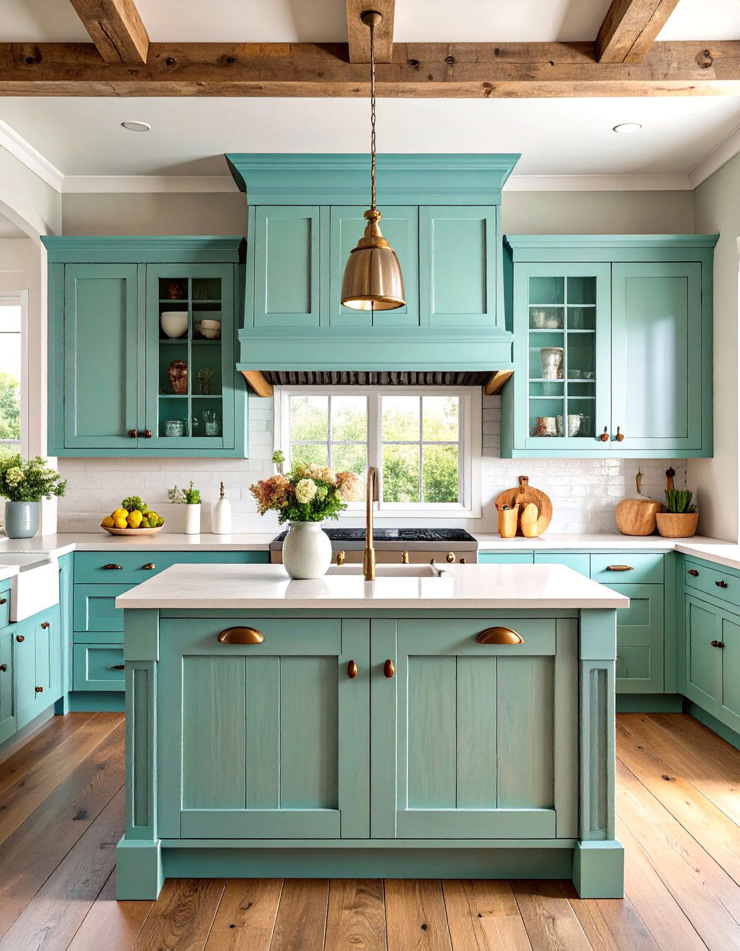 Vintage Inspired Kitchen Cabinet Design with Reclaimed Materials - 20 Kitchen Cabinet Ideas
