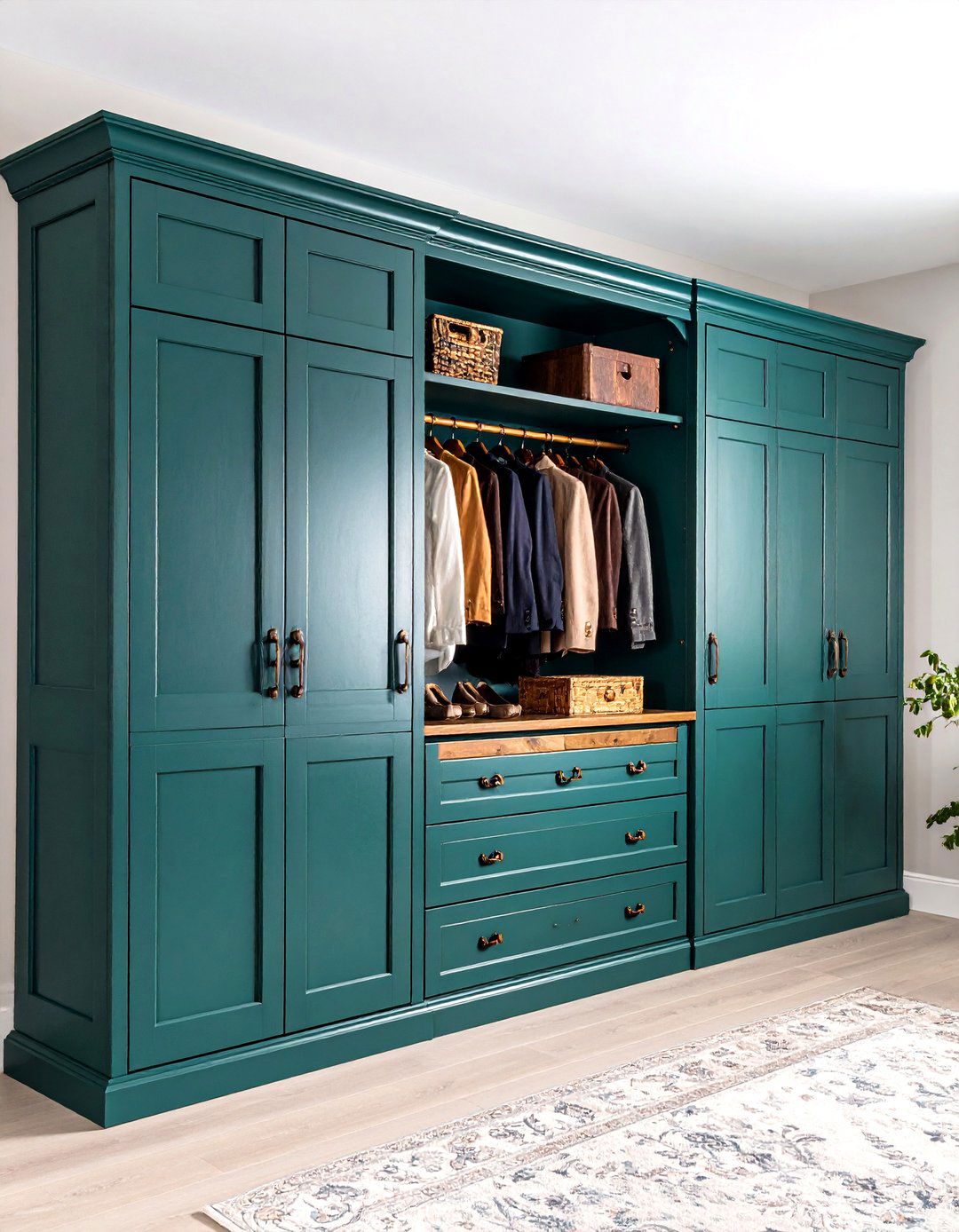 Vintage Iron Hardware Rustic Closet - 20 Rustic Closet Ideas