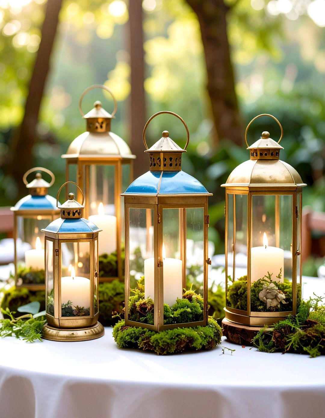 Vintage Lantern Non Floral Wedding Centerpiece - 20 non-floral wedding centerpiece ideas