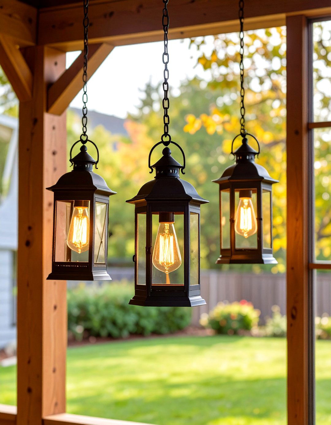Vintage Light Fixtures - 20 Small Screened-in Porch Ideas