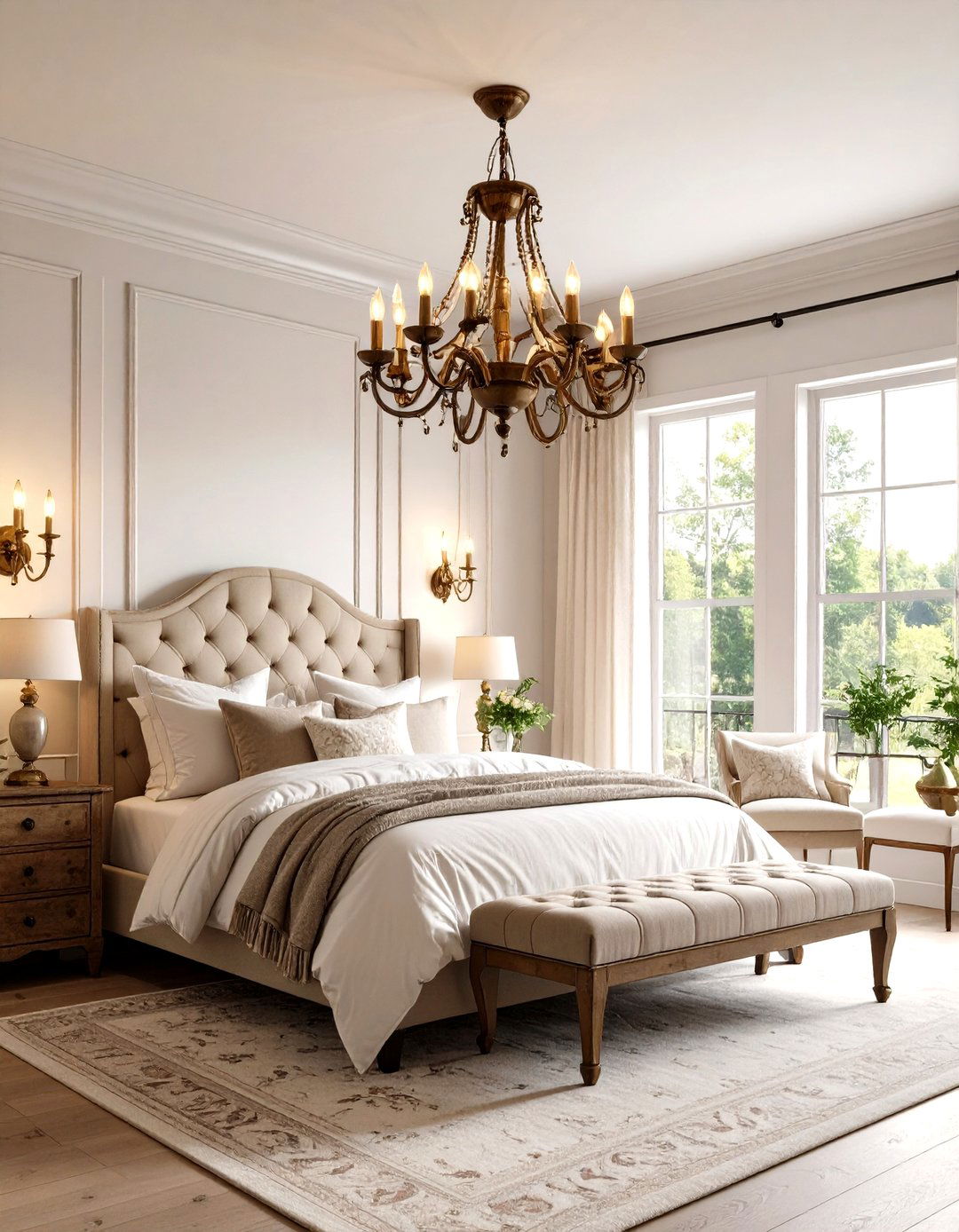 Vintage Lighting Fixtures for Country Bedroom Ambiance - 20 Country Bedroom Ideas