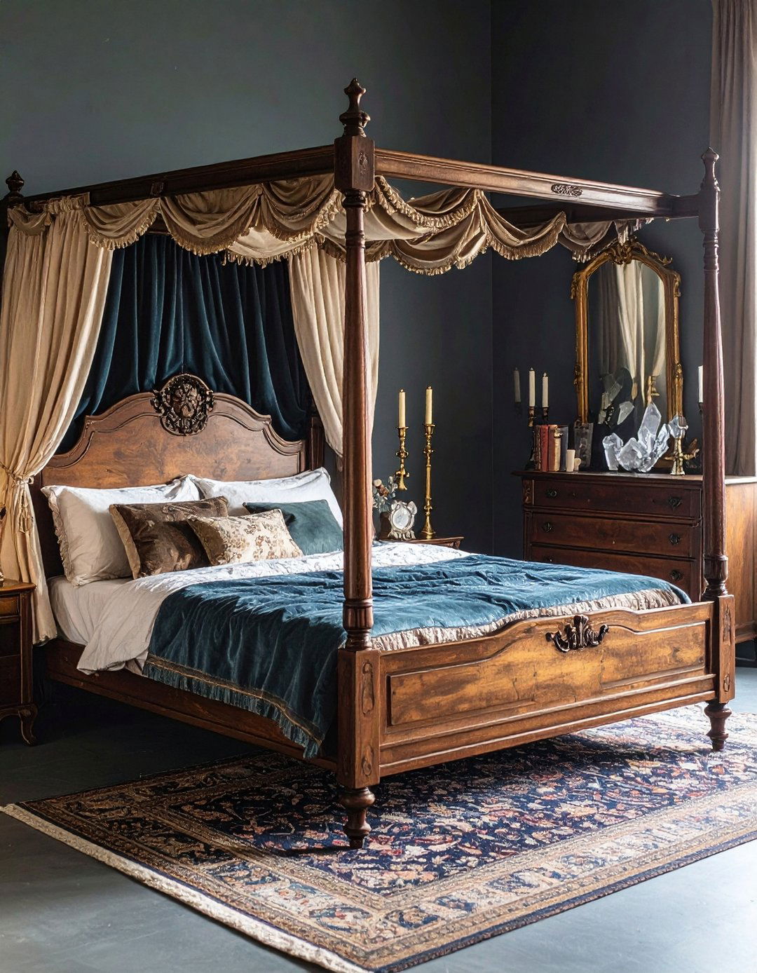 Vintage Magic Bedroom with Antique Mystical Elements - 20 Fantasy Bedroom Ideas