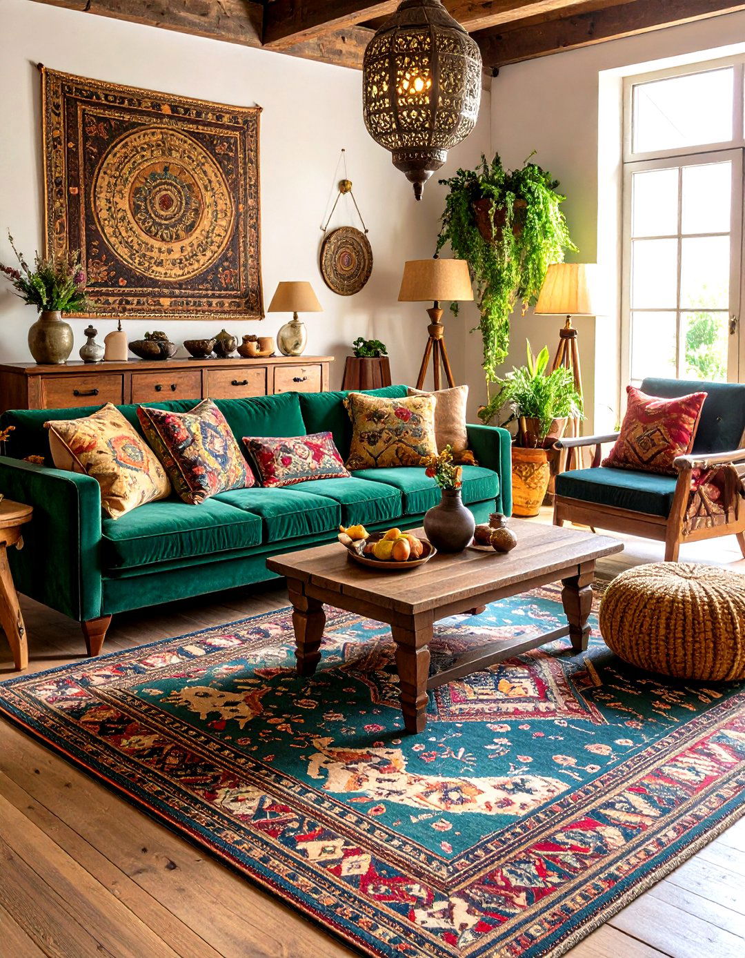 Vintage Market Boho Living Room Collection - 20 Colorful Boho Living Room Ideas