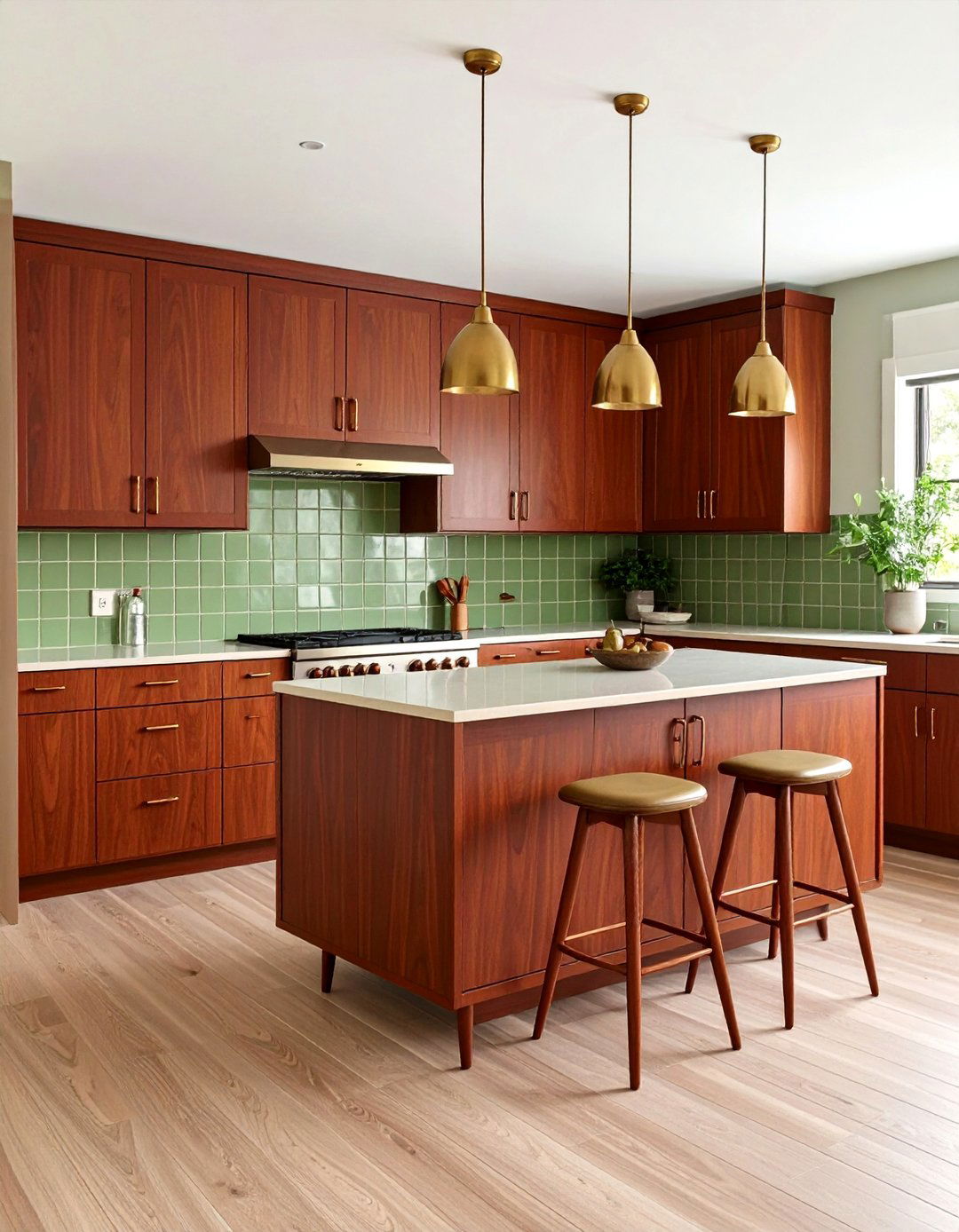 Vintage Mid Century Brown Kitchen - 20 Brown Kitchen Ideas