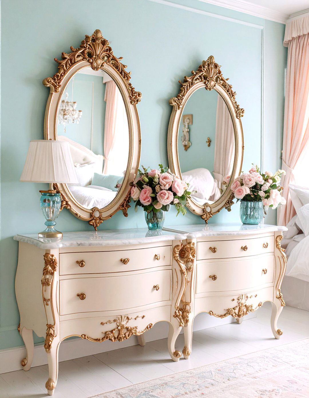Vintage Mirrors - 20 Victorian Bedroom Ideas