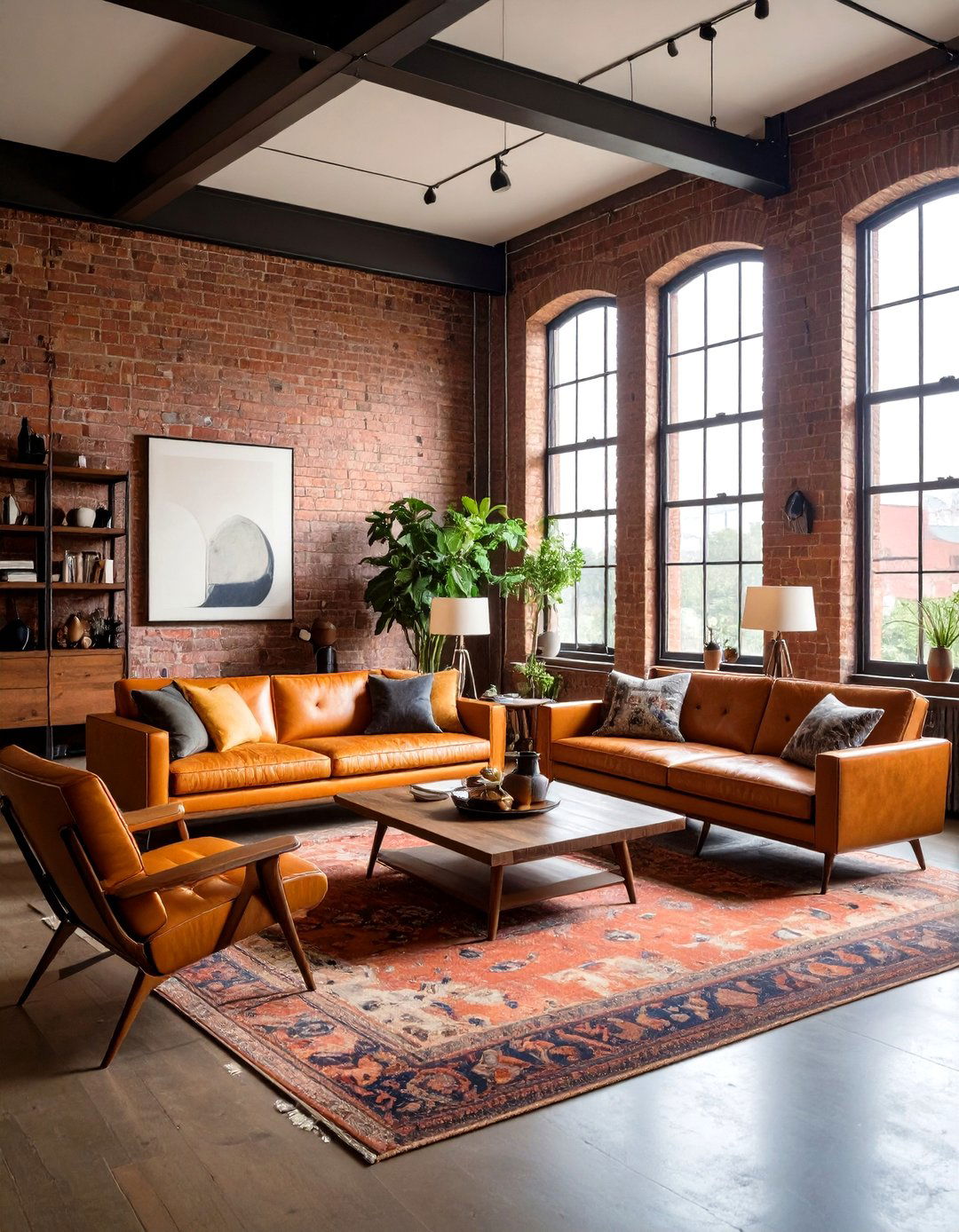 Vintage Modern Loft Style Living Room - 20 Loft-style Living Room Ideas