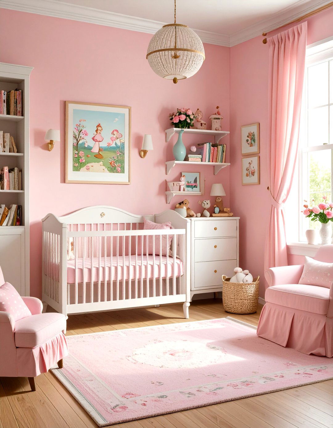 Vintage Nursery Rhyme Pink Theme - 20 Pink Nursery Ideas