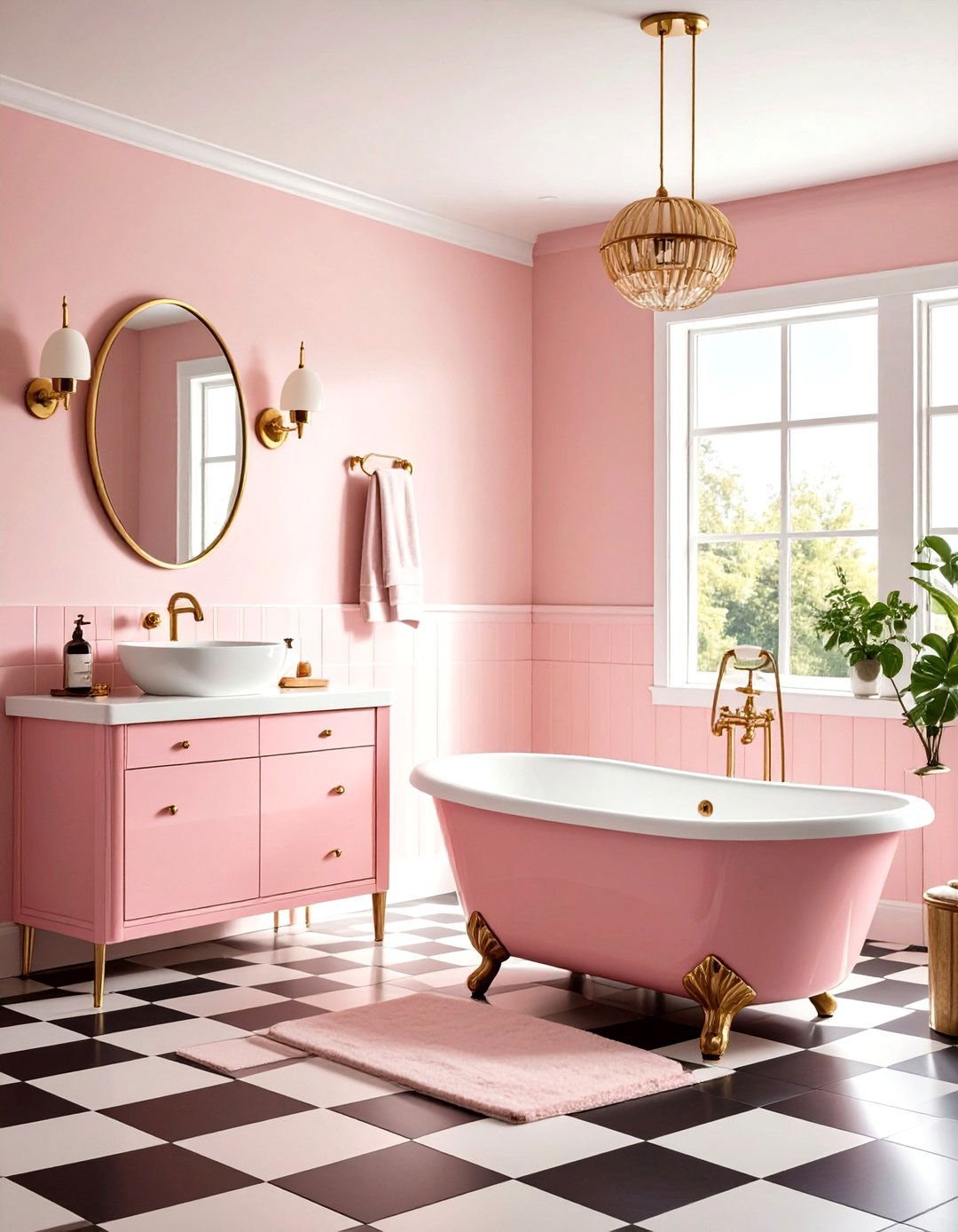 Vintage Pink Bathroom Mid Century Modern - 20 Pink Bathroom Ideas