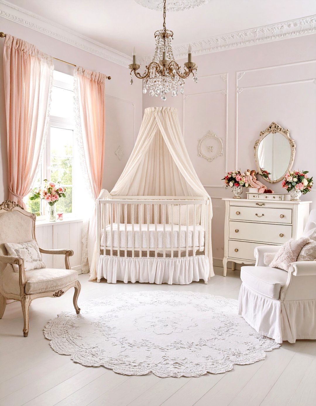 Vintage Princess Nursery with Antique Treasures - 20 Princess Nursery Ideas