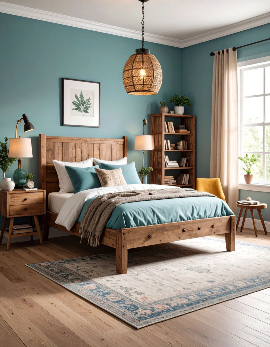 Vintage Reading Nook Anchors the Bedroom - 20 Hipster Bedroom Ideas