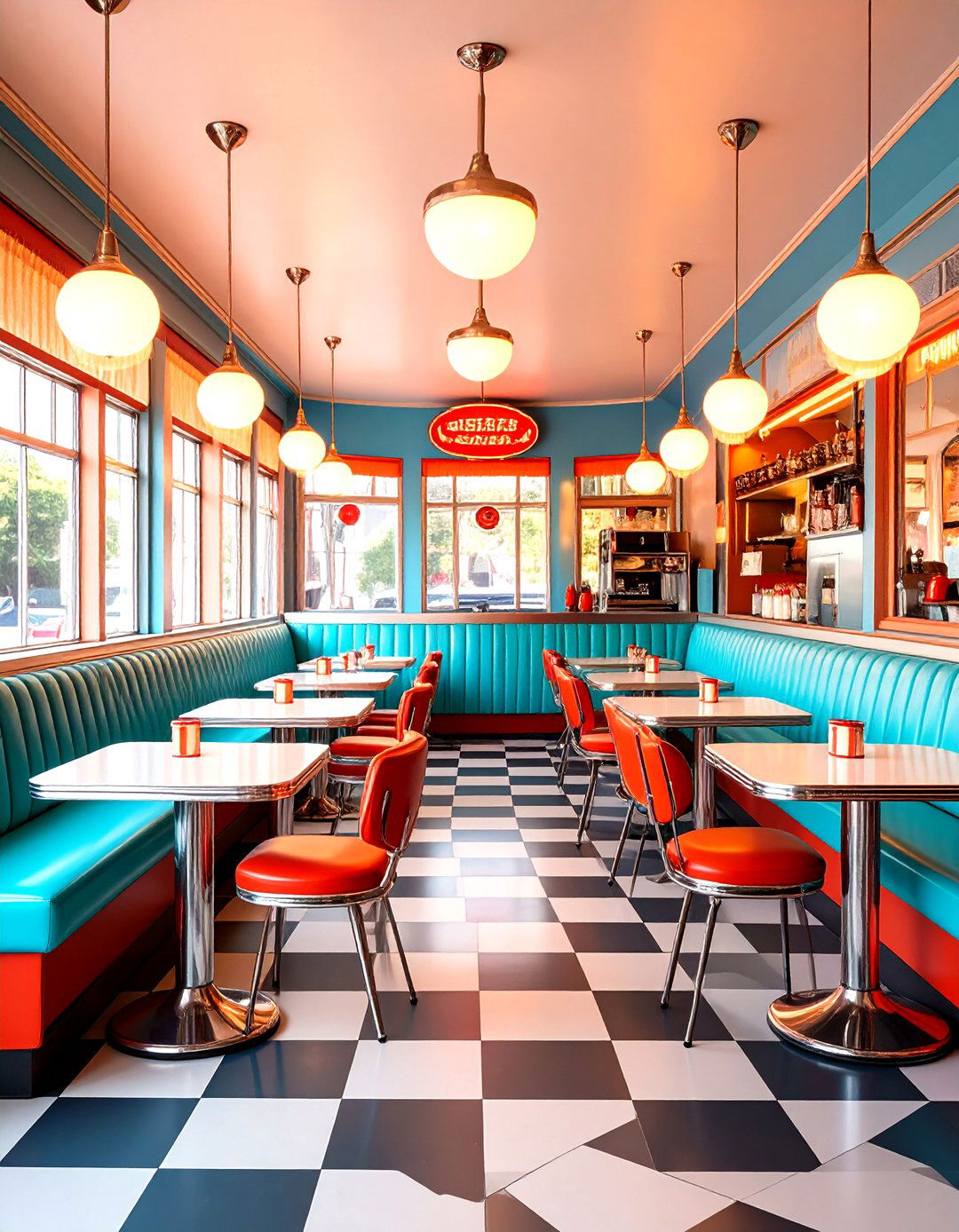 Vintage Retro Restaurant Interior Design - 20 Restaurant Interior Design Ideas