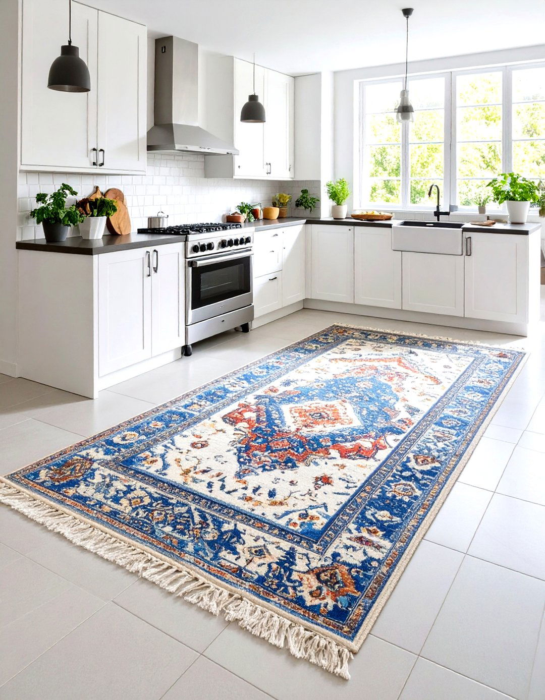 Vintage Rug Runners That Bring Soul to the Floor - 20 Boho Kitchen Ideas