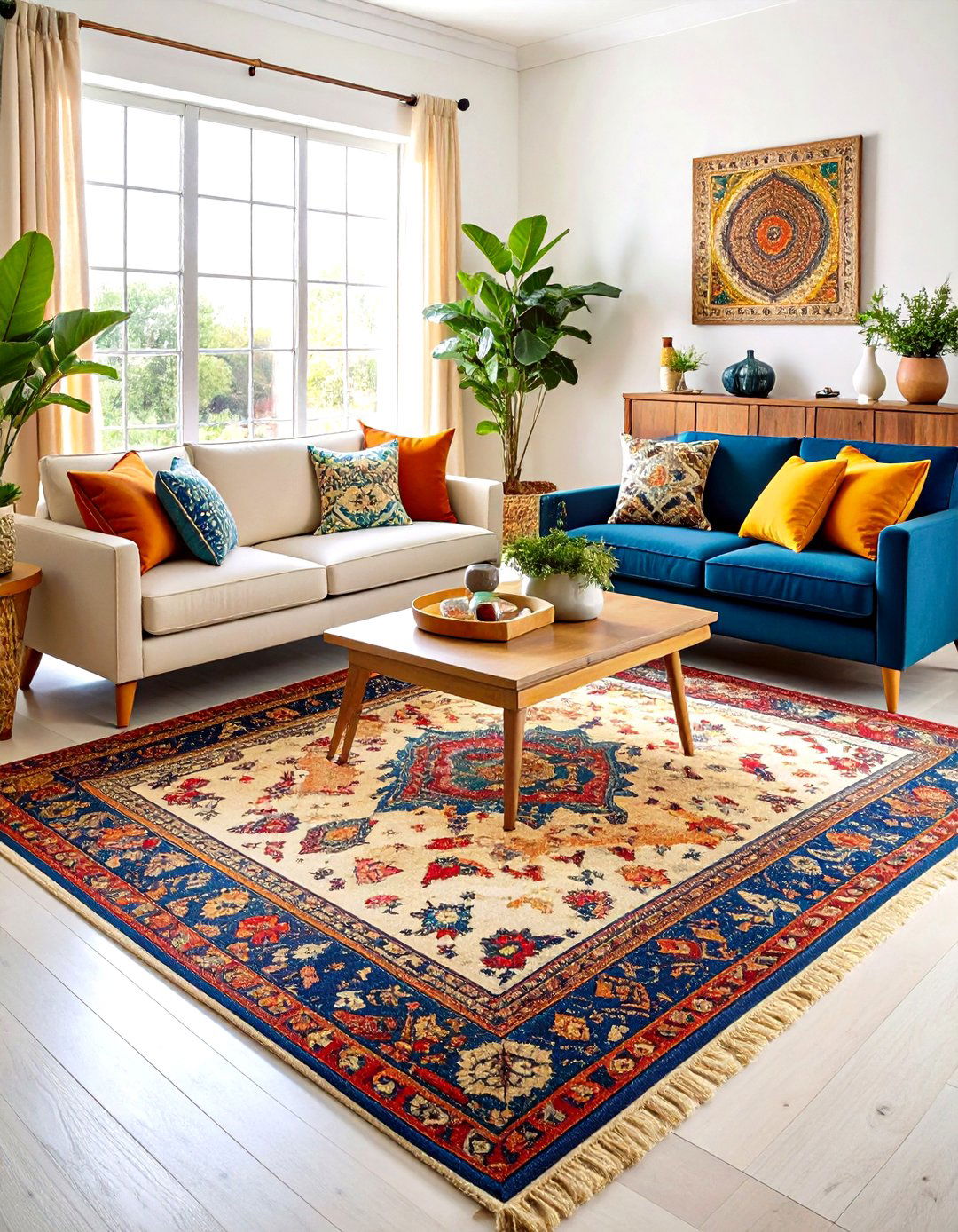 Vintage Rugs to Ground Your Boho Cottage Style Rooms - 20 Boho Cottage Style Decor Ideas