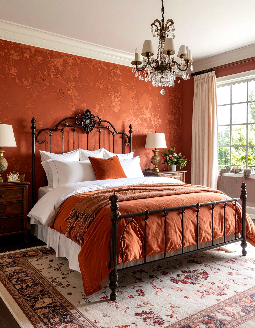 Vintage Rust Bedroom Sanctuary - 20 Rust Bedroom Ideas