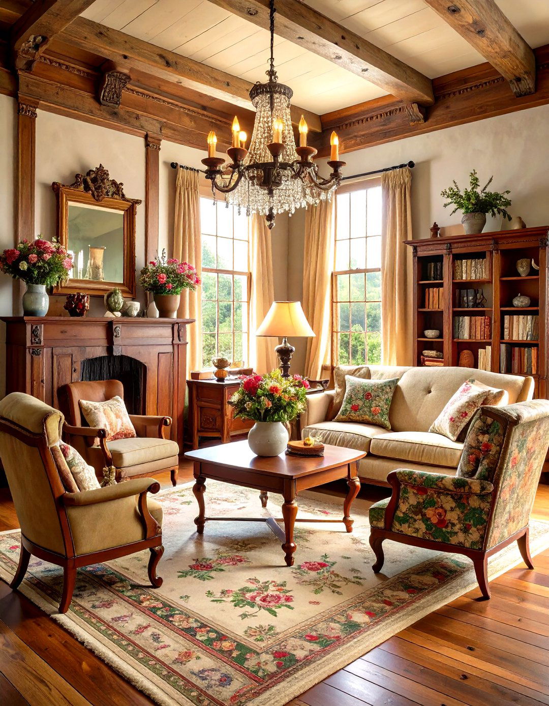 Vintage Rustic Living Room - 20 Rustic Living Room Ideas