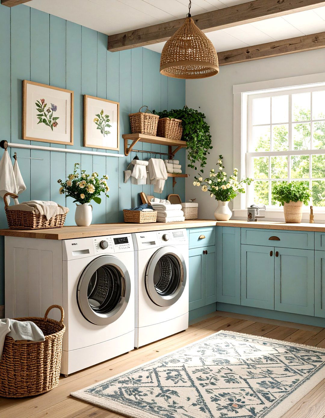 Vintage Signage and Wall Art in Rustic Laundry Room - 20 Rustic Laundry Room Ideas