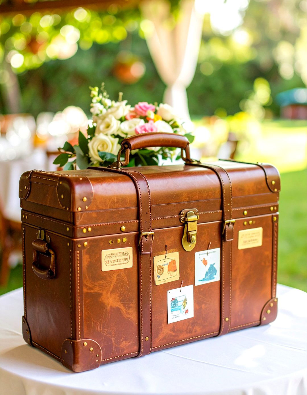 Vintage Suitcase Wedding Card Box - 20 Wedding Card Box Ideas